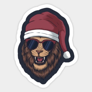 Christmas lion Sticker